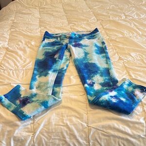 Justice Blue Tie-Dye Jeans